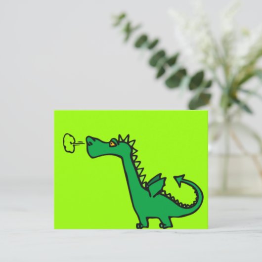 Green Cartoon Dragon (Standing Front)
