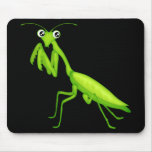 Green Cartoon Praying Mantis Mousepad at Zazzle