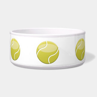 Green Cartoon Tennis Balls Illustration Bowl