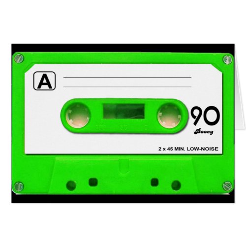 Green Cassette Tape