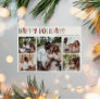 Green Casual Colorful Happy Holidays Five Photo Holiday Card