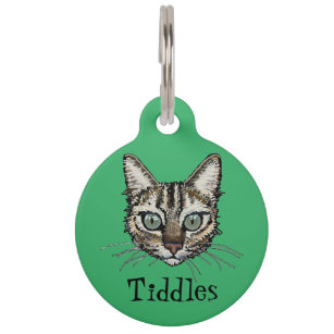 Personalized Cat Tag With Icon Handmade Acrylic ID Tag for Cats Collar  Kitten Adorable Nameplate Pendent Pet Products