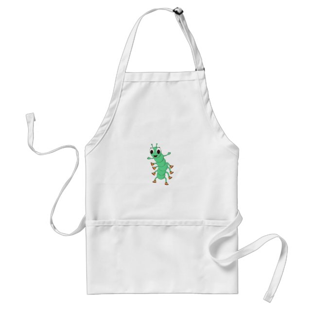 Green Caterpillar Adult Apron (Front)