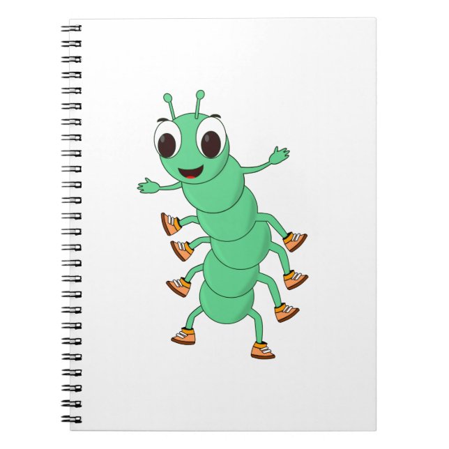 Green Caterpillar Notebook (Front)