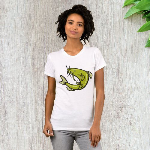 Green Catfish Womens T_Shirt