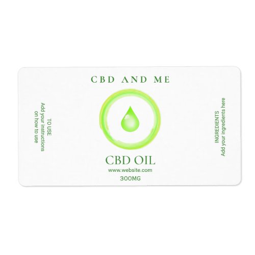 Green CBD Oil Labels