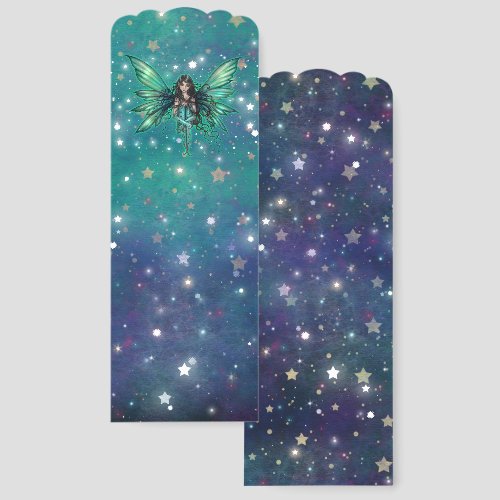 Green Celestial Fairy Fantasy Art Bookmarks