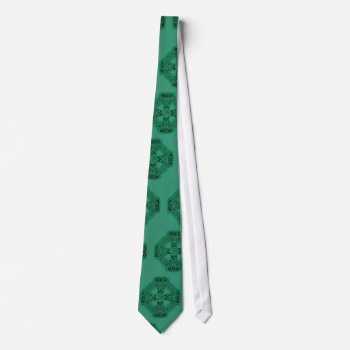 Green Celtic Cross Irish Mens Tie by TheInspiredEdge at Zazzle