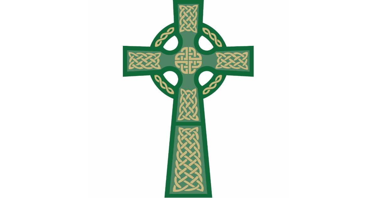 Green Celtic Cross Photo Sculpture | Zazzle