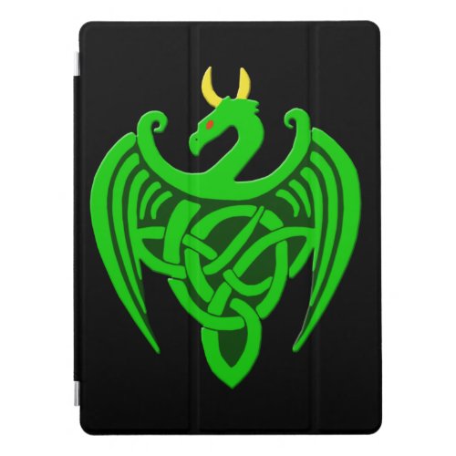 Green Celtic Dragon Apple iPad Cover
