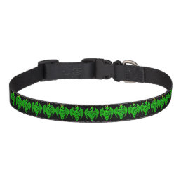 Green Celtic Dragon Dog Collar