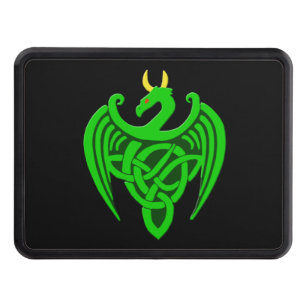 Green Celtic Dragon Hitch Cover