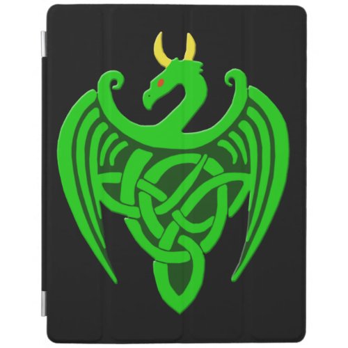 Green Celtic Dragon iPad 234 Smart Cover