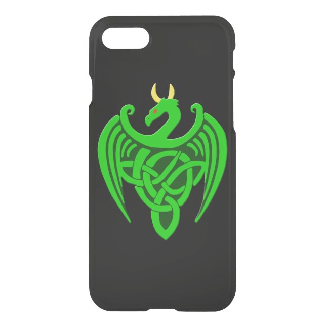 Green Celtic Dragon iPhone 7 Case (Back)