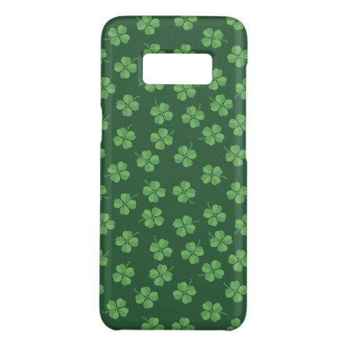 Green Celtic Irish Four Leafed Clovers St Patrick Case_Mate Samsung Galaxy S8 Case
