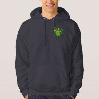 Green Celtic Knot Turtle 2-Sided Dark Hoodies