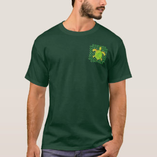 Green Celtic Knot Turtle 2-Sided Dark Shirts
