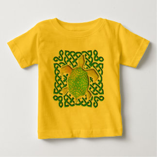 Green Celtic Knot Turtle Infant T-Shirts