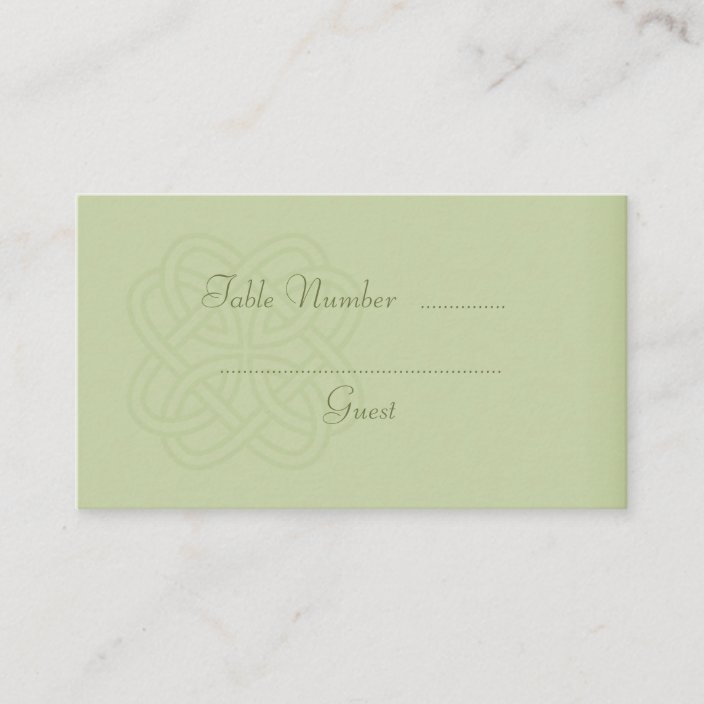 table assignment cards