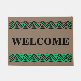 Green Celtic Knots Doormat