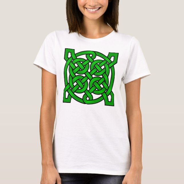 Green Celtic Knots T-Shirt (Front)