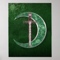 Green Celtic Moon