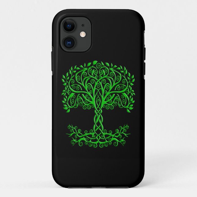 Green Celtic Tree Of Life Case-Mate iPhone Case (Back)