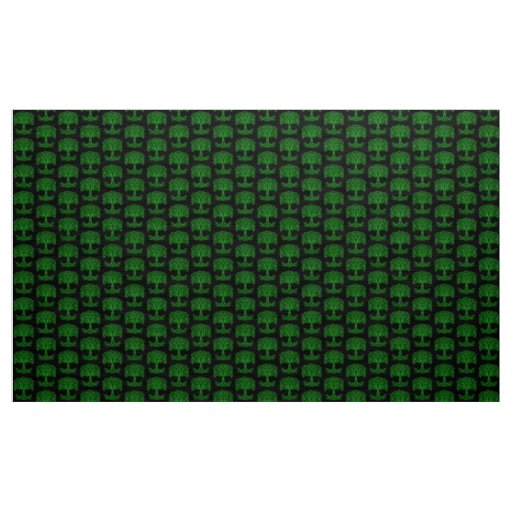Green Celtic Tree Of Life Fabric