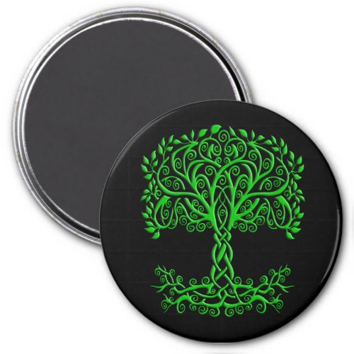 Green Celtic Tree Of Life Magnet