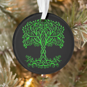 Green Celtic Tree Of Life Ornament