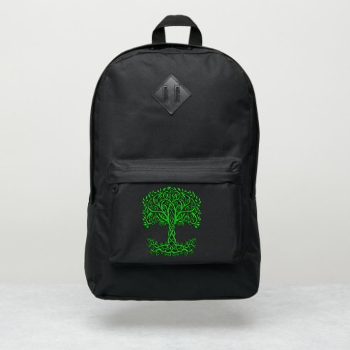 Green Celtic Tree Of Life Port Authority Backpack