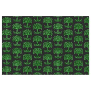Green Celtic Tree Of Life Tissue Paper by atteestude at Zazzle