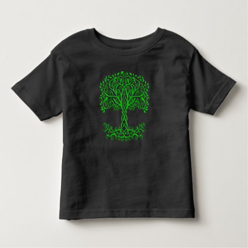 Green Celtic Tree Of Life Toddler T_shirt