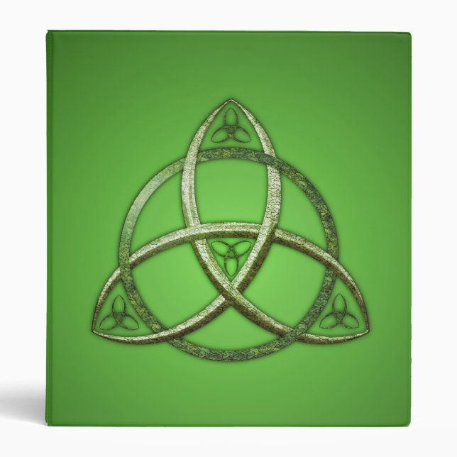 Green Celtic Trinity Knot Binder (Front)