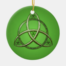 Green Celtic Trinity Knot