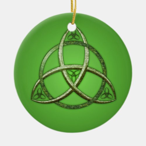 Green Celtic Trinity Knot