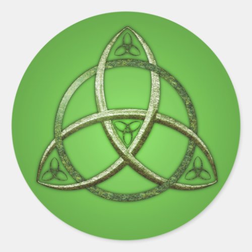 Green Celtic Trinity Knot