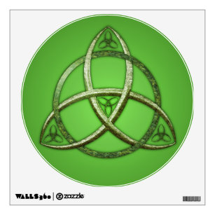 Green Celtic Trinity Knot Wall Decal