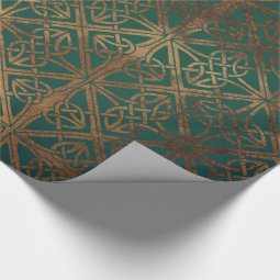 Green Celtic Wrapping Paper | Zazzle