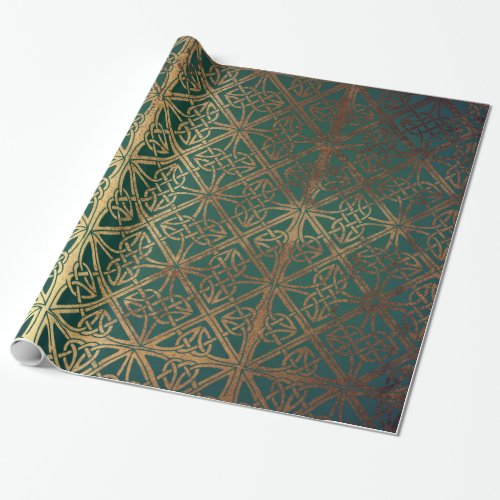 Green Celtic Wrapping Paper