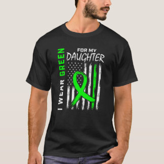 Green Cerebral Palsy Awareness Daughter Mom Dad Fl T-Shirt