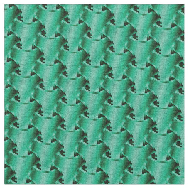 Green Chain Mail Fabric (Close Up)