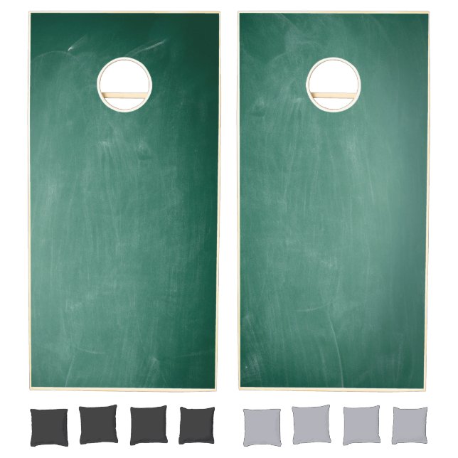 Green Chalkboard Cornhole Set (Set)