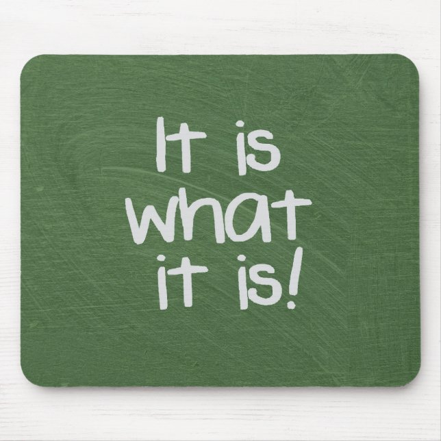 green chalkboard mouse pad (Front)