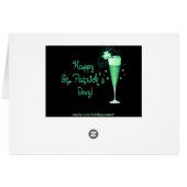 Green Champagne Cards (Back Horizontal)