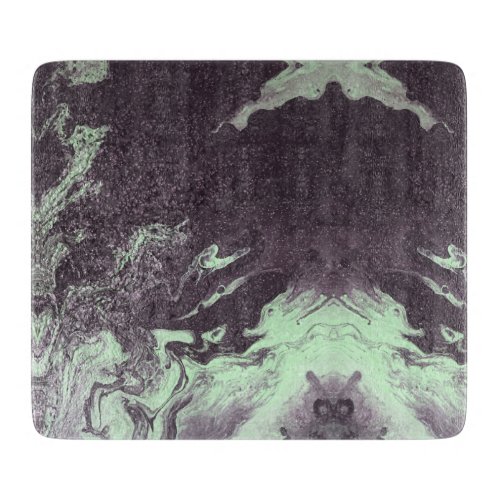Green  Charcoal Marble Stone Natural Nature Cutting Board