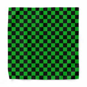 Green Check Bandana Sports