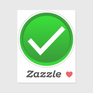 Green Check Mark Sticker