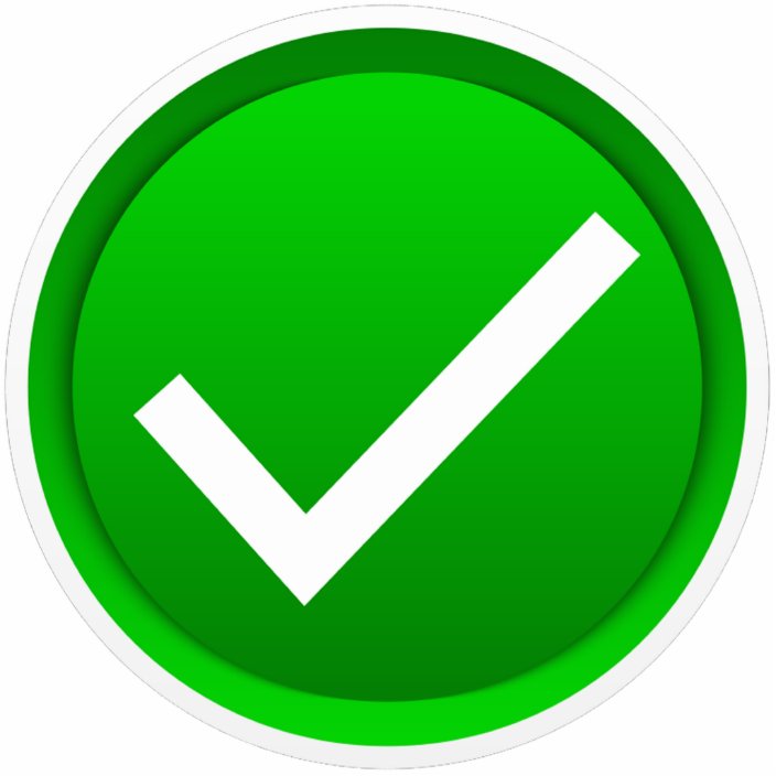 Green Check Mark Symbol Cutout | Zazzle.com