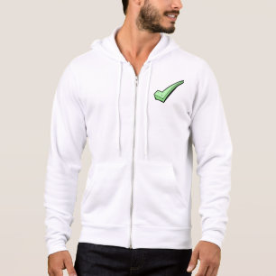 Green Check Mark Tick Symbol Hoodie